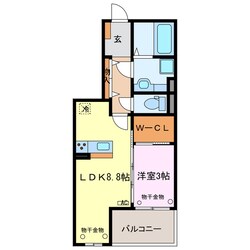 パステル須ヶ口の物件間取画像